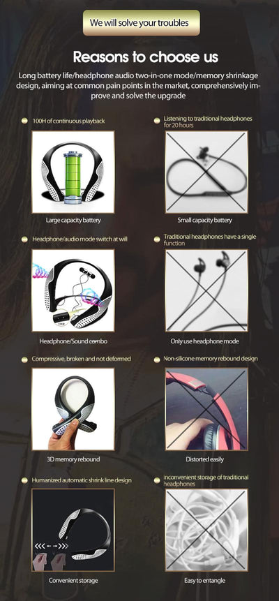 Auriculares Deportivos Bluetooth con Soporte Cervical - Image 19