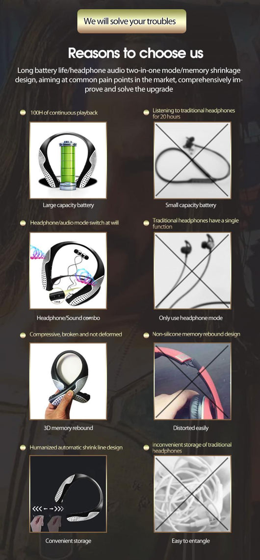 Auriculares Deportivos Bluetooth con Soporte Cervical - Image 19