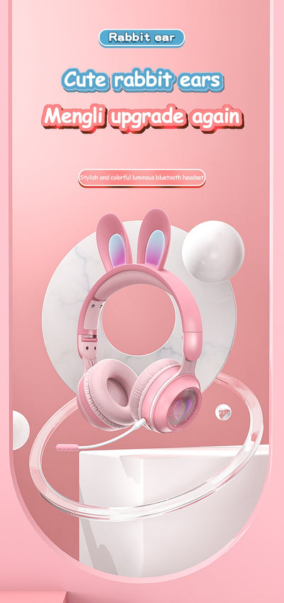 Auriculares Inalámbricos con Orejas de Conejo Luminosas y Extensibles - Image 11