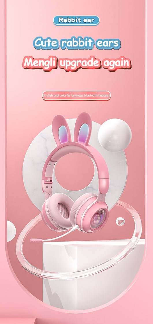 Auriculares Inalámbricos con Orejas de Conejo Luminosas y Extensibles - Image 11