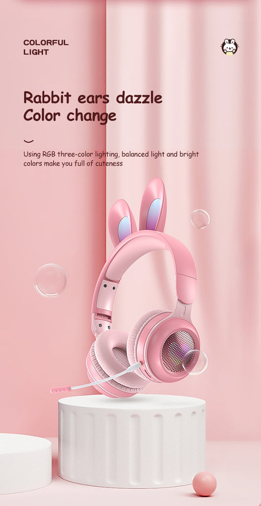 Auriculares Inalámbricos con Orejas de Conejo Luminosas y Extensibles - Image 13