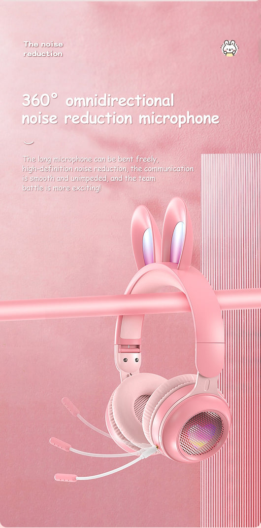 Auriculares Inalámbricos con Orejas de Conejo Luminosas y Extensibles - Image 14