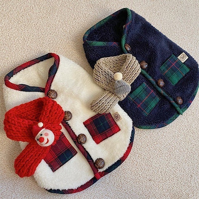 Suéter Navideño para Perros con Chaleco de Dos Patas y Bufanda - Image 7