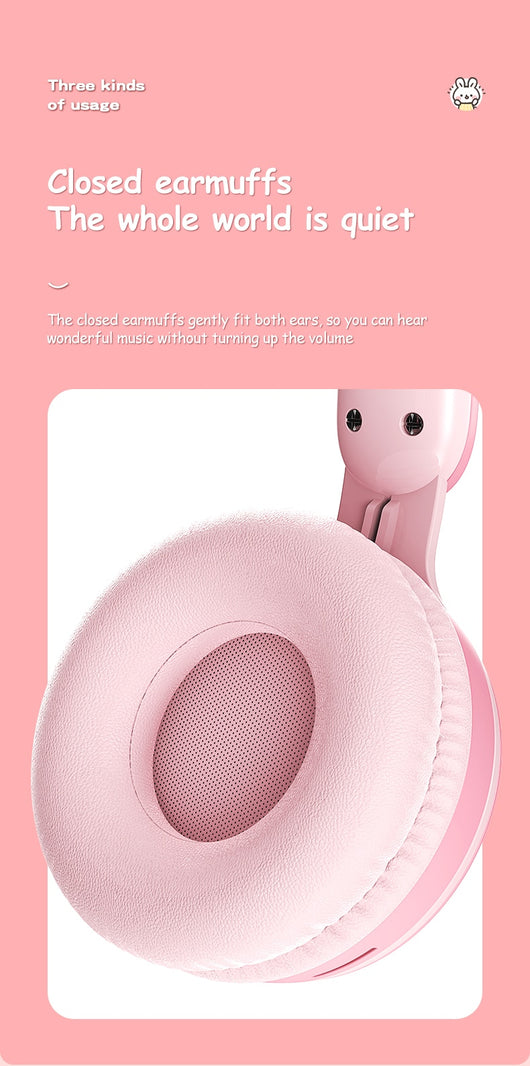 Auriculares Inalámbricos con Orejas de Conejo Luminosas y Extensibles - Image 21