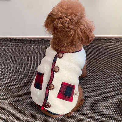 Suéter Navideño para Perros con Chaleco de Dos Patas y Bufanda - Image 8