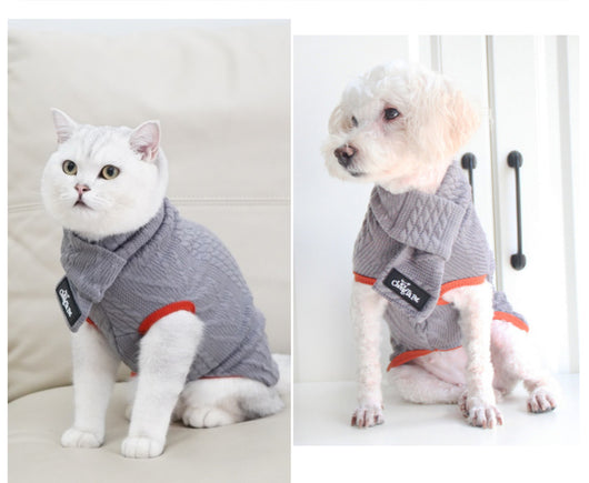 Suéter Vintage para Perros con Cuello Alto - Invierno - Image 9