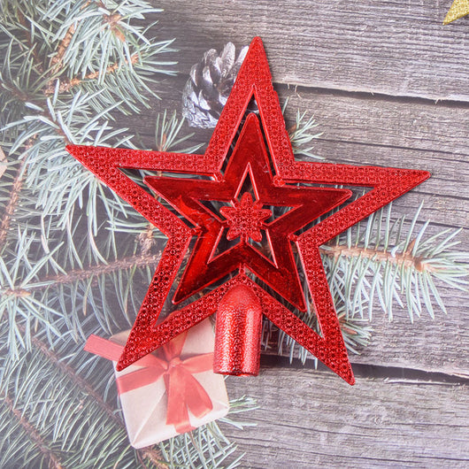 Estrella de Cinco Puntas para Árbol de Navidad - Acabado Cromado Triple Capa - Image 19