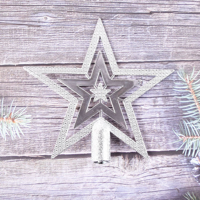 Estrella de Cinco Puntas para Árbol de Navidad - Acabado Cromado Triple Capa - Image 20