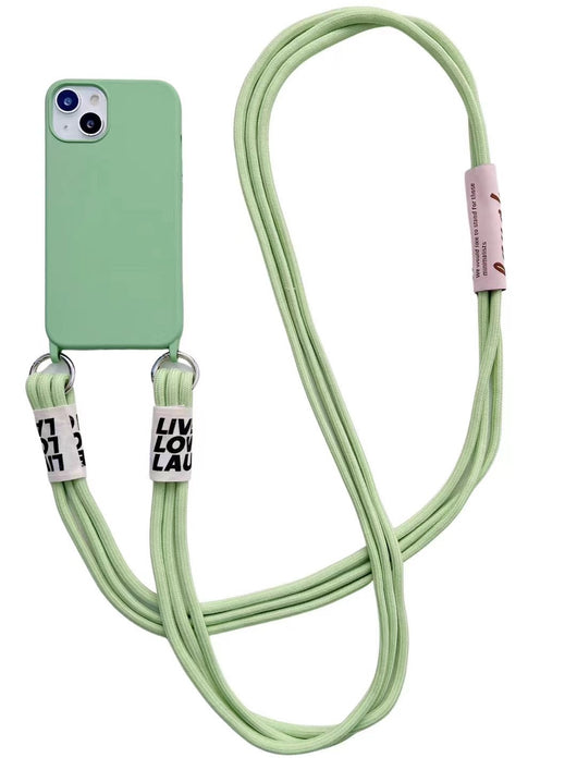 Funda Silicona para Celular con Correa Diagonal y Colgante - Image 21