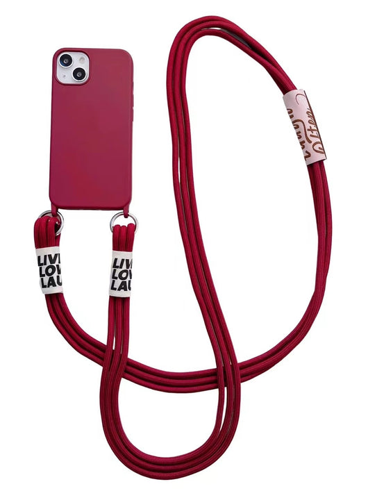 Funda Silicona para Celular con Correa Diagonal y Colgante - Image 27