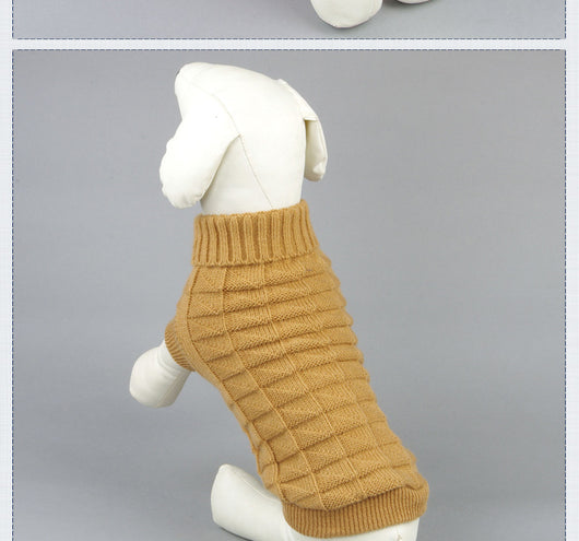 Suéter Elástico Tridimensional para Perros en Colores Lisos - Image 12