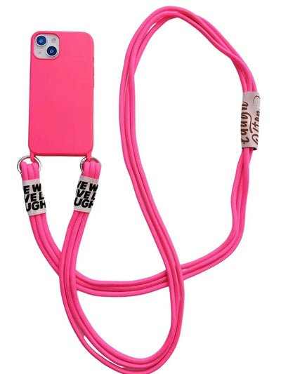 Funda Silicona para Celular con Correa Diagonal y Colgante - Image 35