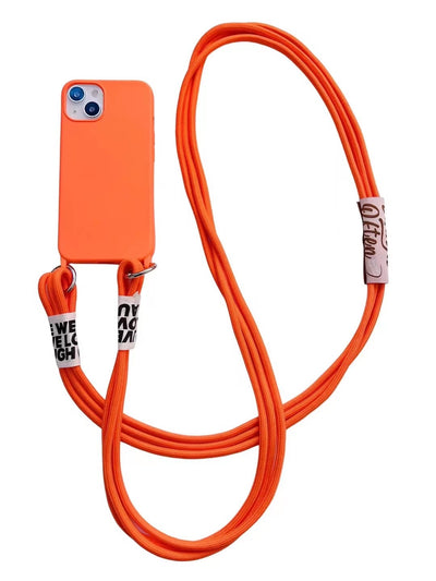 Funda Silicona para Celular con Correa Diagonal y Colgante - Image 36