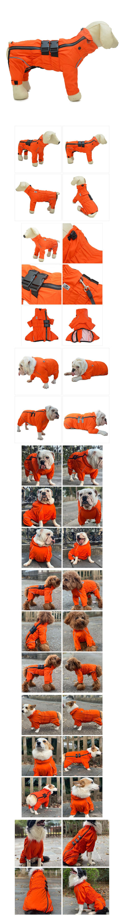 Impermeable para Perros de Cuatro Patas - Ropa Protectora para Mascotas - Image 7