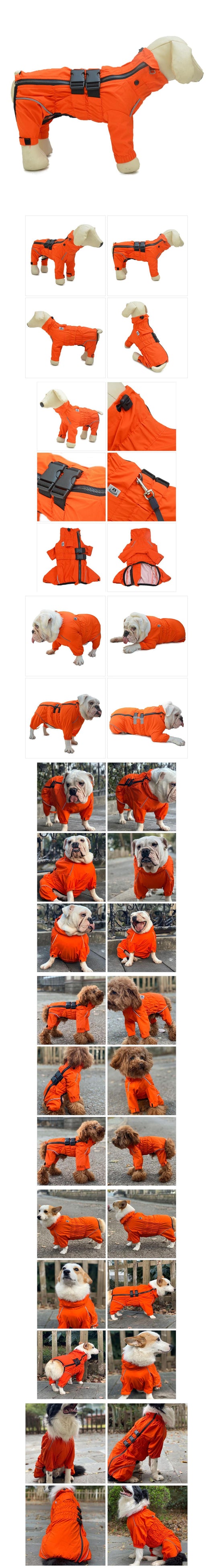 Impermeable para Perros de Cuatro Patas - Ropa Protectora para Mascotas - Image 7