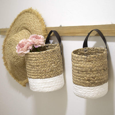 Canasta Tejida de Alga Marina para Almacenamiento y Decoración de Pared - Image 11