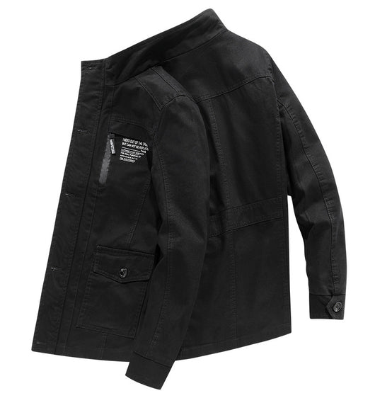 Chaqueta Cortaviento de Algodón Lavado para Hombre - Casual y Versátil - Image 7