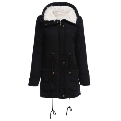 Abrigo de Algodón Forrado en Peluche de Cordero - Diseño Slim Reductor - Image 13