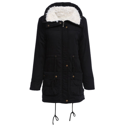 Abrigo de Algodón Forrado en Peluche de Cordero - Diseño Slim Reductor - Image 13