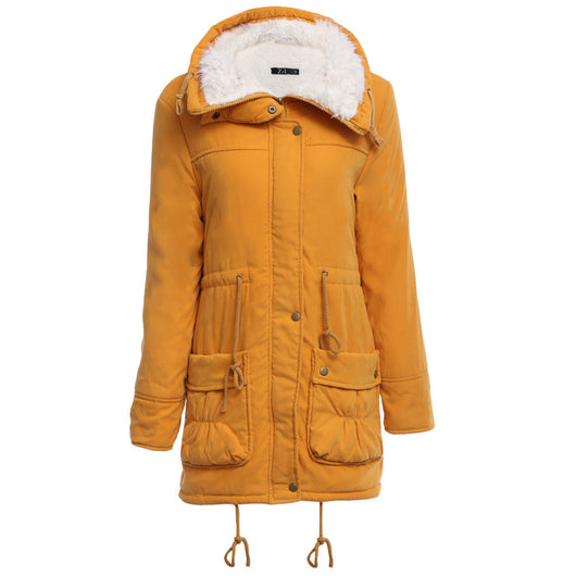Abrigo de Algodón Forrado en Peluche de Cordero - Diseño Slim Reductor - Image 14