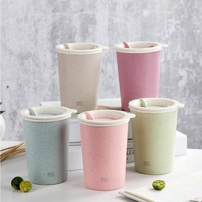 Vasos Desechables de Doble Capa con Fibra de Trigo - Pack 100 Unidades - Image 7