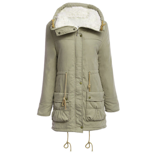 Abrigo de Algodón Forrado en Peluche de Cordero - Diseño Slim Reductor - Image 15