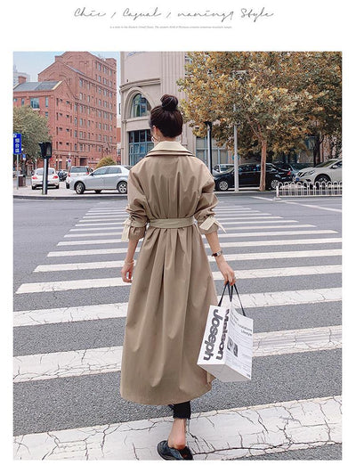 Chaqueta Cortaviento Larga Oversize para Mujer - Estilo Casual - Image 11