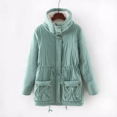 Abrigo de Algodón Forrado en Peluche de Cordero - Diseño Slim Reductor - Image 21