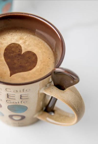 Taza de Cerámica para Café con Tapa y Cuchara - Image 12