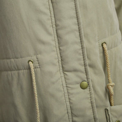 Abrigo de Algodón Forrado en Peluche de Cordero - Diseño Slim Reductor - Image 26