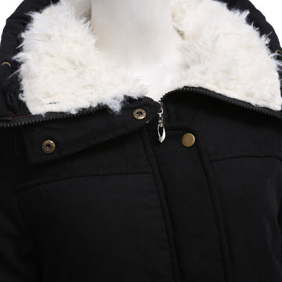Abrigo de Algodón Forrado en Peluche de Cordero - Diseño Slim Reductor - Image 31
