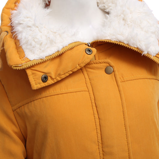Abrigo de Algodón Forrado en Peluche de Cordero - Diseño Slim Reductor - Image 34