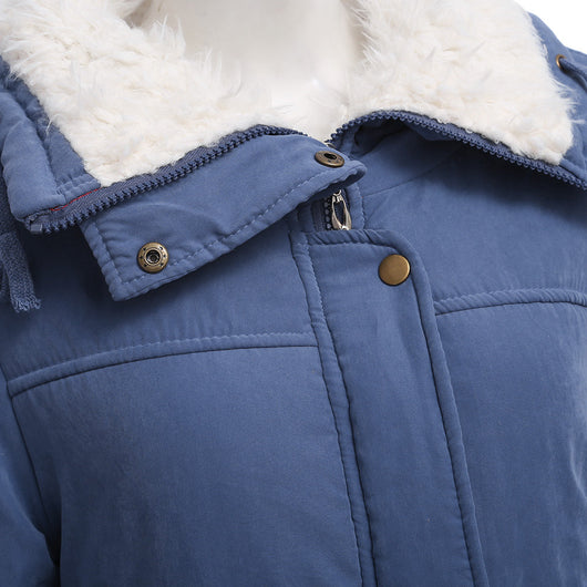 Abrigo de Algodón Forrado en Peluche de Cordero - Diseño Slim Reductor - Image 37