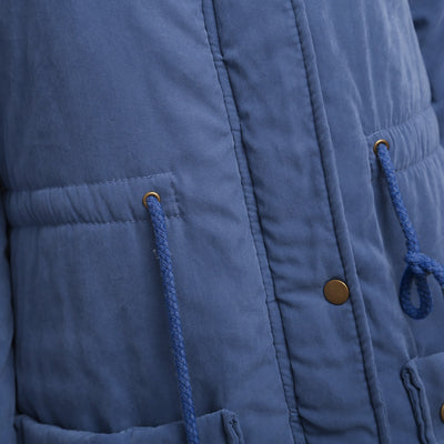 Abrigo de Algodón Forrado en Peluche de Cordero - Diseño Slim Reductor - Image 39