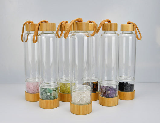 Vaso Térmico de Cristal con Tapa de Bambú y Piedras de Poder - Doble Capacidad - Image 20