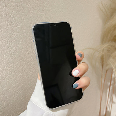 Funda Protectora para iPhone con Diseño Cuadros y Flores Azules - Image 24