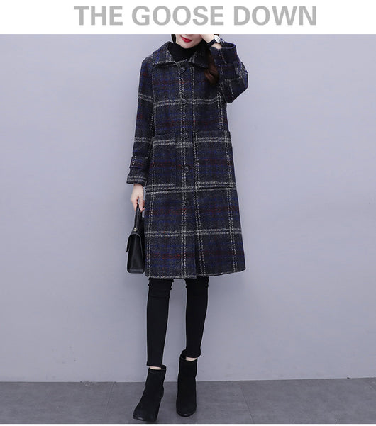 Abrigo de Lana Acolchado Talla Grande para Mujer - Image 9