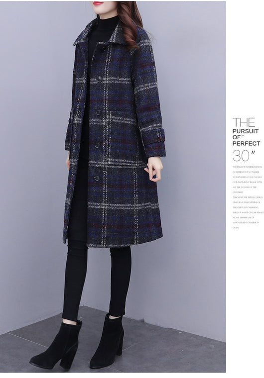 Abrigo de Lana Acolchado Talla Grande para Mujer - Image 10