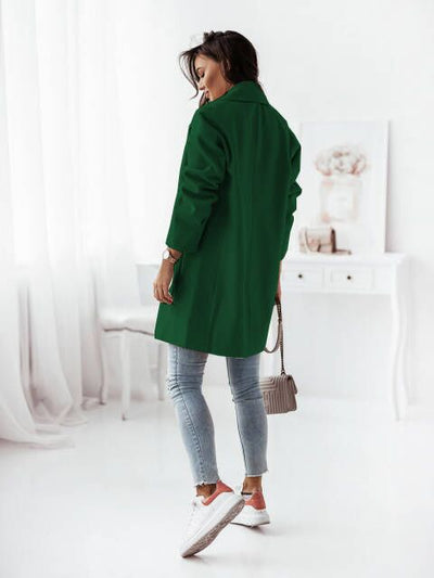 Abrigo de Lana Doble Botonadura con Cuello Tipo Blazer - Image 10