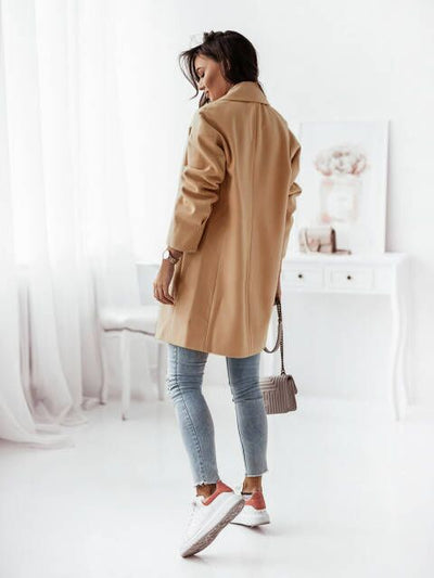 Abrigo de Lana Doble Botonadura con Cuello Tipo Blazer - Image 13