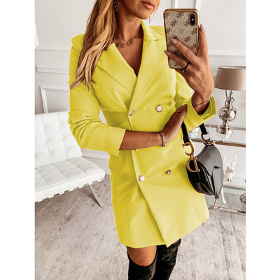 Blazer Doble Botonadura Manga Larga Elegante y Versátil - Image 46