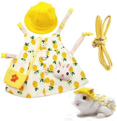 Arnés con Correa y Vestido para Conejo - Ropa Adorable para Mascotas - Image 9