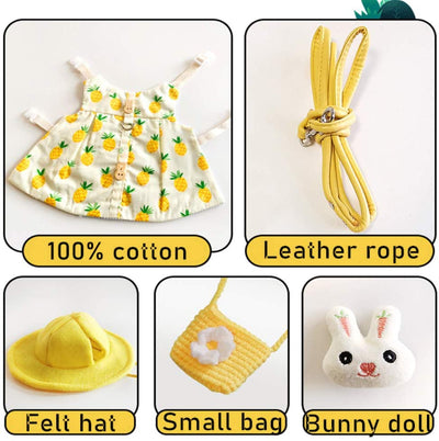 Arnés con Correa y Vestido para Conejo - Ropa Adorable para Mascotas - Image 12