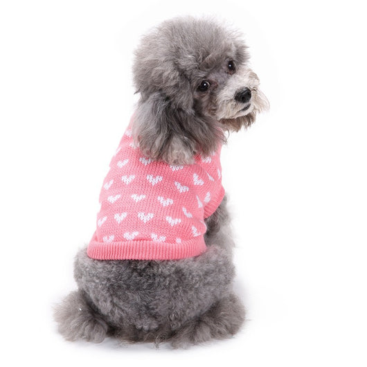 Suéter Cálido para Perro Diseño Amor Rojo Otoño Invierno - Image 10
