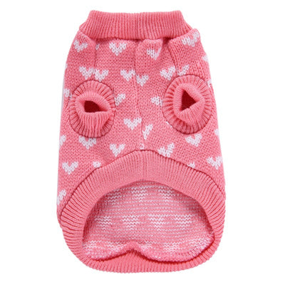 Suéter Cálido para Perro Diseño Amor Rojo Otoño Invierno - Image 12