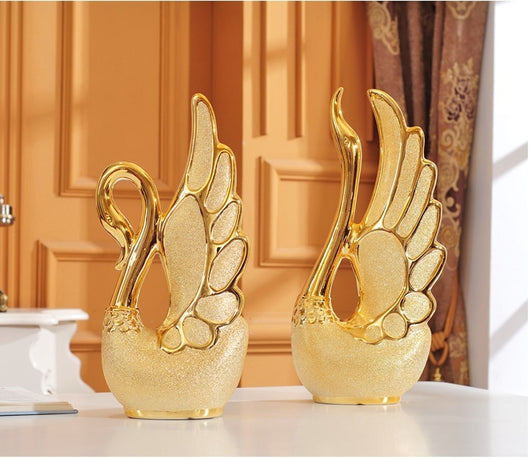 Adornos de Cisne Enchapados en Oro - Image 9