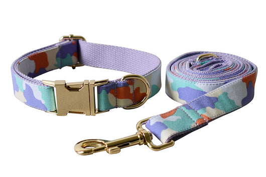 Collar Arnés para Perro con Diseño Camuflaje Púrpura y Hebilla Metálica - Image 12