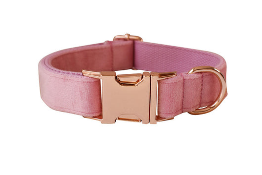 Collar para Perro de Plumón de Ganso con Hebilla Oro Rosa - Image 9