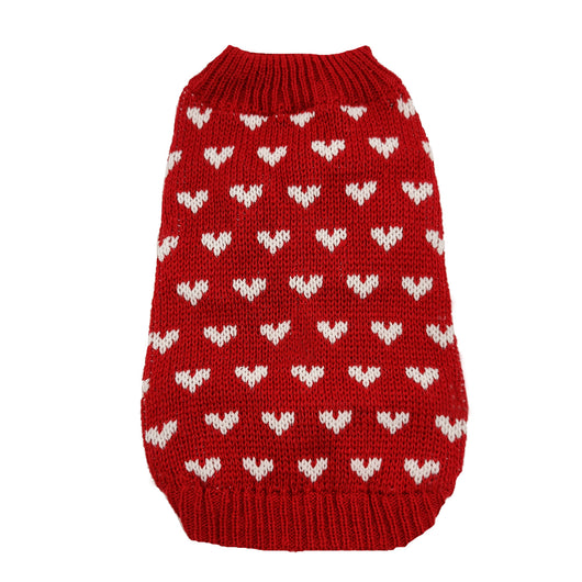 Suéter Cálido para Perro Diseño Amor Rojo Otoño Invierno - Image 24