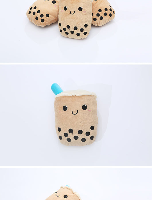 Juguete de Peluche para Perro Forma de Té con Leche Resistente a Mordidas - Image 10